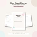The Organized Mom Reset Planner | Undated Printable Planner for Busy Moms
